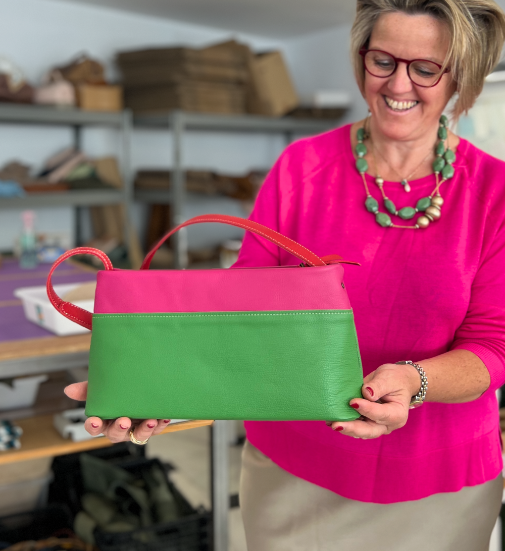 No Waste Femme Bag - Fuchsia Green
