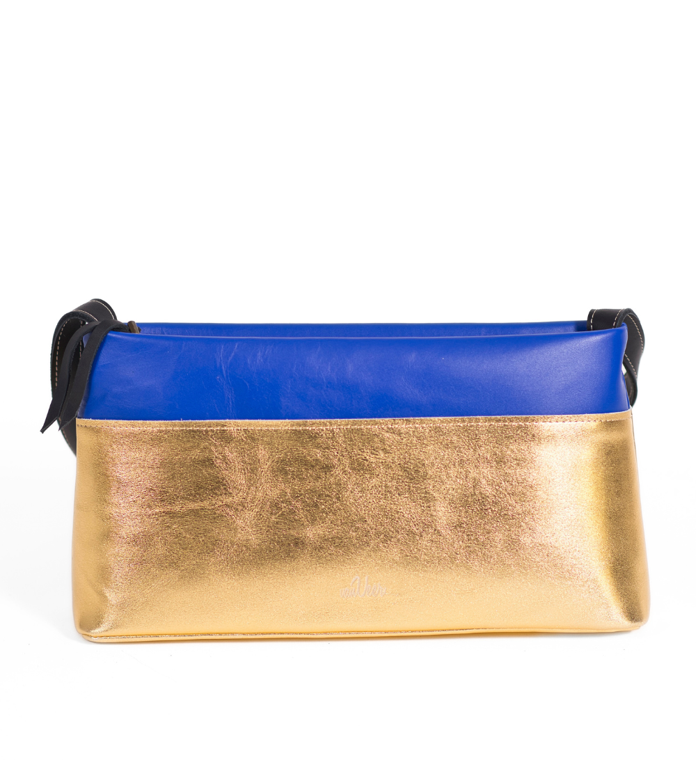 No Waste Femme Bag - Gold Electric Blue
