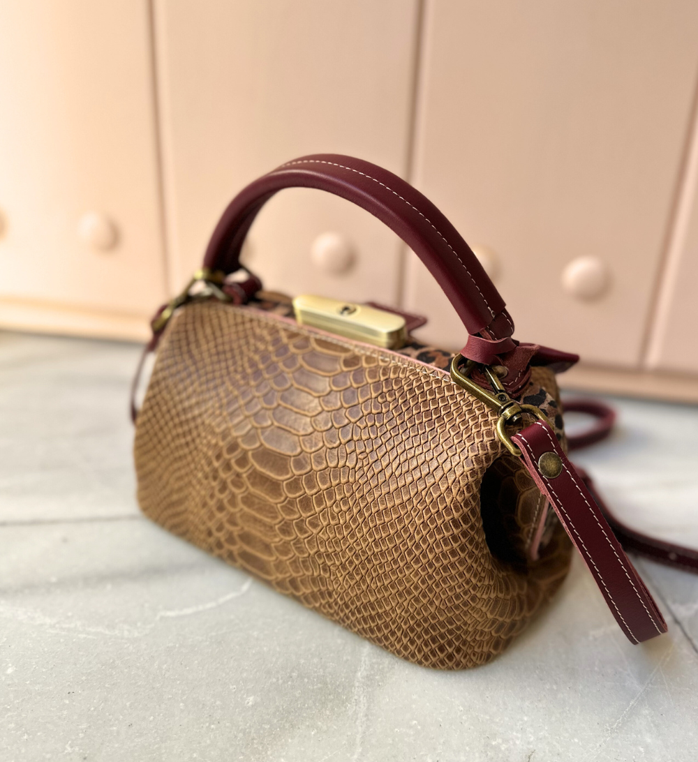 Dream Cognac Snake / Burgundy