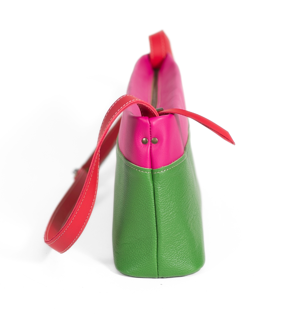 No Waste Femme Bag - Fuchsia Green