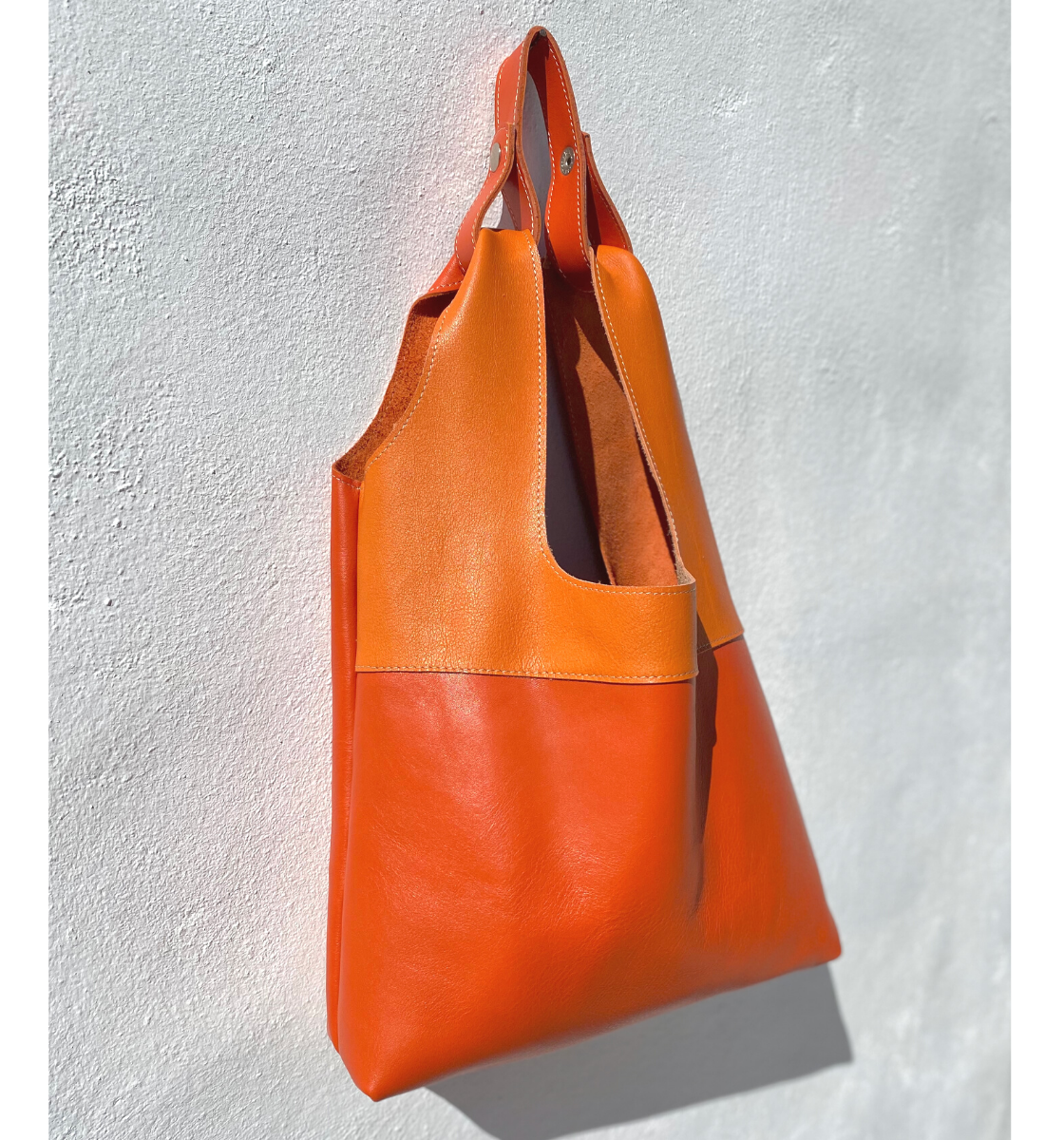 No Waste Shopper - Orange Duo Tone